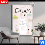 Leuchtbild Dia Dream Big Eisbaer Hochformat Produktvorschau mit dem Bild Dream Big Eisbär im Format Hochformat.