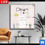 Leuchtbild Dia Dream Big Eisbaer Quadrat Produktvorschau mit dem Bild Dream Big Eisbär im Format Quadrat.