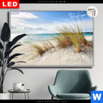 Leuchtbild Dia Duenenlandschaft Mit Meerblick Querformat Produktvorschau mit dem Bild Dünenlandschaft mit Meerblick im Format Querformat.