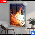 Leuchtbild Dia E Gitarre Hochformat Produktvorschau mit dem Bild E-Gitarre im Format Hochformat.