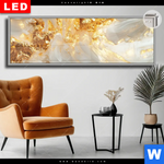 Leuchtbild Dia Edle Farbexplosion Gold Panorama Produktvorschau mit dem Bild Edle Farbexplosion Gold im Format Panorama.