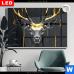 Leuchtbild Dia Edler Hirsch In Fokus Querformat Produktvorschau mit dem Bild Edler Hirsch in Fokus im Format Querformat.