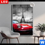 Leuchtbild Dia Eiffelturm Rotes Auto Hochformat Produktvorschau mit dem Bild Eiffelturm & Rotes Auto im Format Hochformat.