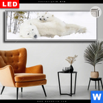 Leuchtbild Dia Eisbaerenfamilie In Winterlicher Landschaft Panorama Produktvorschau mit dem Bild Eisbärenfamilie in winterlicher Landschaft im Format Panorama.