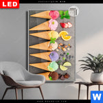 Leuchtbild Dia Eisgenuss In Perfektion Hochformat Produktvorschau mit dem Bild Eisgenuss in Perfektion im Format Hochformat.