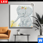 Leuchtbild Dia Elefant Entlein Quadrat Produktvorschau mit dem Bild Elefant & Entlein im Format Quadrat.