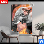 Leuchtbild Dia Elefant Savannenzauber In Afrika Hochformat Produktvorschau mit dem Bild Elefant - Savannenzauber in Afrika im Format Hochformat.