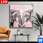 Leuchtbild Dia Elefanten Harmonie In Pastell Quadrat Produktvorschau mit dem Bild Elefanten - Harmonie in Pastell im Format Quadrat.