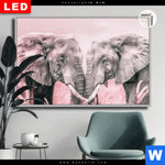 Leuchtbild Dia Elefanten Harmonie In Pastell Querformat Produktvorschau mit dem Bild Elefanten - Harmonie in Pastell im Format Querformat.