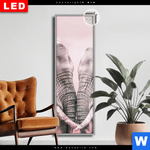 Leuchtbild Dia Elefanten Harmonie In Pastell Schmal Produktvorschau mit dem Bild Elefanten - Harmonie in Pastell im Format Schmal.