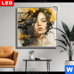 Leuchtbild Dia Estelle Dynamische Portraetkunst Quadrat Produktvorschau mit dem Bild Estelle - Dynamische Porträtkunst im Format Quadrat.