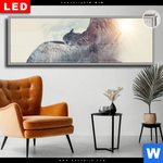 Leuchtbild Dia Eule Wald No 2 Panorama Produktvorschau mit dem Bild Eule & Wald No.2 im Format Panorama.