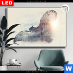 Leuchtbild Dia Eule Wald No 2 Querformat Produktvorschau mit dem Bild Eule & Wald No.2 im Format Querformat.