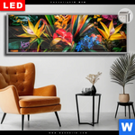 Leuchtbild Dia Exotische Tropische Pflanzen Panorama Produktvorschau mit dem Bild Exotische tropische Pflanzen im Format Panorama.