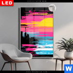 Leuchtbild Dia Farben Der Nacht Hochformat Produktvorschau mit dem Bild Farben der Nacht im Format Hochformat.