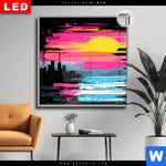 Leuchtbild Dia Farben Der Nacht Quadrat Produktvorschau mit dem Bild Farben der Nacht im Format Quadrat.