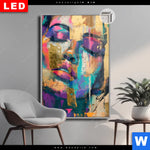 Leuchtbild Dia Farbexplosion Portraet Florence Hochformat Produktvorschau mit dem Bild Farbexplosion - Porträt Florence im Format Hochformat.