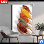 Leuchtbild Dia Farbige Gewuerze Auf Holzloeffel Hochformat Produktvorschau mit dem Bild Farbige Gewürze auf Holzlöffel im Format Hochformat.