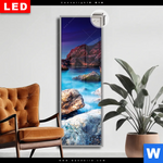 Leuchtbild Dia Felsen Im Meer Schmal Produktvorschau mit dem Bild Felsen im Meer im Format Schmal.