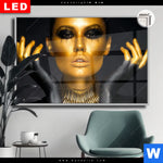 Leuchtbild Dia Fingerspitzengefuehl Querformat Produktvorschau mit dem Bild Fingerspitzengefühl im Format Querformat.