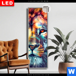 Leuchtbild Dia Floraler Loewe Schmal Produktvorschau mit dem Bild Floraler Löwe im Format Schmal.