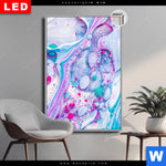 Leuchtbild Dia Fluid Art Bubbless Aquamarin Hochformat Produktvorschau mit dem Bild Fluid Art - Bubbless Aquamarin im Format Hochformat.