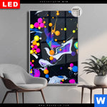 Leuchtbild Dia Fluid Art Bubbless Neon Hochformat Produktvorschau mit dem Bild Fluid Art - Bubbless Neon im Format Hochformat.