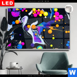 Leuchtbild Dia Fluid Art Bubbless Neon Querformat Produktvorschau mit dem Bild Fluid Art - Bubbless Neon im Format Querformat.