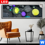 Leuchtbild Dia Fluid Art Bubbless No 1 Panorama Produktvorschau mit dem Bild Fluid Art - Bubbless No.1 im Format Panorama.