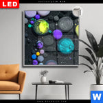 Leuchtbild Dia Fluid Art Bubbless No 1 Quadrat Produktvorschau mit dem Bild Fluid Art - Bubbless No.1 im Format Quadrat.