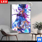 Leuchtbild Dia Fluid Art Floral Hochformat Produktvorschau mit dem Bild Fluid Art Floral im Format Hochformat.