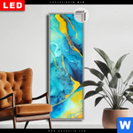 Leuchtbild Dia Fluid Art Floral No 2 Schmal Produktvorschau mit dem Bild Fluid Art Floral No.2 im Format Schmal.