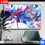 Leuchtbild Dia Fluid Art Floral Querformat Produktvorschau mit dem Bild Fluid Art Floral im Format Querformat.