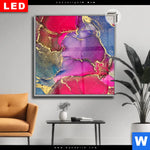 Leuchtbild Dia Fluid Art Fruehlingszauber Quadrat Produktvorschau mit dem Bild Fluid Art Frühlingszauber im Format Quadrat.