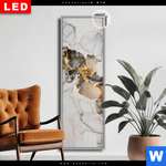 Leuchtbild Dia Fluid Art Gold Schmal Produktvorschau mit dem Bild Fluid Art Gold im Format Schmal.