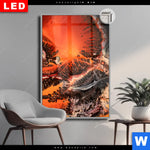 Leuchtbild Dia Fluid Art Lavastrom Hochformat Produktvorschau mit dem Bild Fluid Art Lavastrom im Format Hochformat.