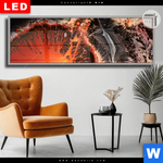 Leuchtbild Dia Fluid Art Lavastrom Panorama Produktvorschau mit dem Bild Fluid Art Lavastrom im Format Panorama.