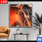 Leuchtbild Dia Fluid Art Lavastrom Quadrat Produktvorschau mit dem Bild Fluid Art Lavastrom im Format Quadrat.