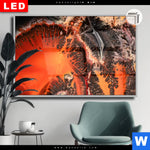 Leuchtbild Dia Fluid Art Lavastrom Querformat Produktvorschau mit dem Bild Fluid Art Lavastrom im Format Querformat.