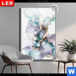 Leuchtbild Dia Fluid Art Lila Tuerkis Hochformat Produktvorschau mit dem Bild Fluid Art Lila & Türkis im Format Hochformat.