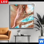 Leuchtbild Dia Fluid Art Sandbank Quadrat Produktvorschau mit dem Bild Fluid Art Sandbank im Format Quadrat.