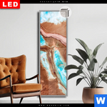 Leuchtbild Dia Fluid Art Sandbank Schmal Produktvorschau mit dem Bild Fluid Art Sandbank im Format Schmal.