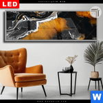 Leuchtbild Dia Fluid Art Schwarzes Meer Panorama Produktvorschau mit dem Bild Fluid Art Schwarzes Meer im Format Panorama.