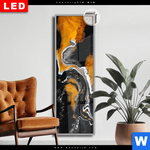 Leuchtbild Dia Fluid Art Schwarzes Meer Schmal Produktvorschau mit dem Bild Fluid Art Schwarzes Meer im Format Schmal.