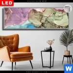 Leuchtbild Dia Fluid Art Summertime Panorama Produktvorschau mit dem Bild Fluid Art Summertime im Format Panorama.