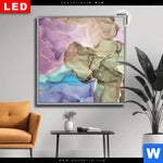 Leuchtbild Dia Fluid Art Summertime Quadrat Produktvorschau mit dem Bild Fluid Art Summertime im Format Quadrat.