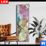 Leuchtbild Dia Fluid Art Summertime Schmal Produktvorschau mit dem Bild Fluid Art Summertime im Format Schmal.