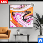 Leuchtbild Dia Fluid Art Sweets Quadrat Produktvorschau mit dem Bild Fluid Art Sweets im Format Quadrat.