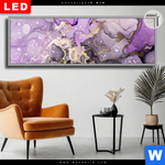 Leuchtbild Dia Fluid Art Violett Panorama Produktvorschau mit dem Bild Fluid Art Violett im Format Panorama.