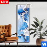 Leuchtbild Dia Fluid Art Winter Wonderland Schmal Produktvorschau mit dem Bild Fluid Art Winter Wonderland im Format Schmal.